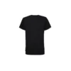 Maglietta classica basic slim fit con stampa a maniche corte, nera