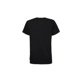 Maglietta classica basic slim fit con stampa a maniche corte, nera