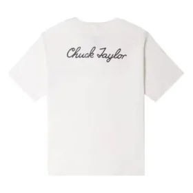 Maglietta con bottoni e logo Chuck Taylor Taglie asiatiche “Bianco”