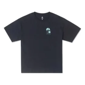 Maglietta con grafica a fungo Taglie asiatiche “Black Teal”