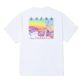 Maglietta con grafica Inverted Desert Taglie asiatiche “Bianco”