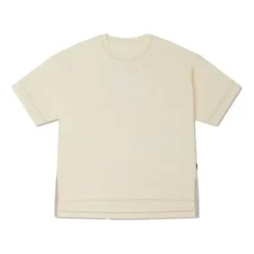 Maglietta con logo a fessura e cuciture a contrasto Taglie asiatiche “Beige”