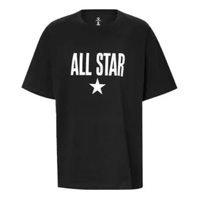 Maglietta con logo Chuck Taylor All Star Taglie asiatiche “Nero Bianco”