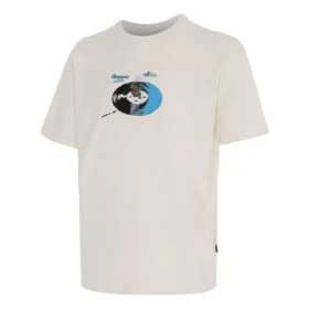 Maglietta con logo Disk Jockey Taglie asiatiche “Bianco”