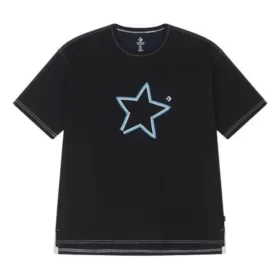 Maglietta con logo One Star Taglie asiatiche “Black BLue”