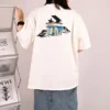 Maglietta con logo skateboard Taglie asiatiche “Bianco”