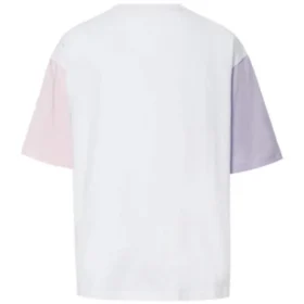 Maglietta con logo stampato Taglie asiatiche “White Pink”