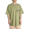 Maglietta con logo sul taschino Taglie asiatiche “Army Green”