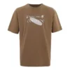 Maglietta con logo Taglie asiatiche “Marrone”