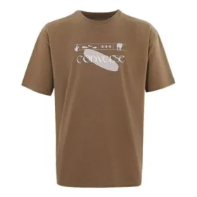 Maglietta con logo Taglie asiatiche “Marrone”