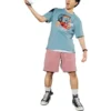 Maglietta con stampa Claw Machine Taglie asiatiche “Blu”