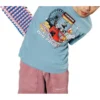 Maglietta con stampa Claw Machine Taglie asiatiche “Blu”