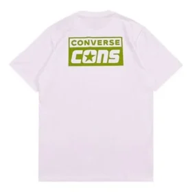 Maglietta con stampa Cons Taglie asiatiche “White Green”