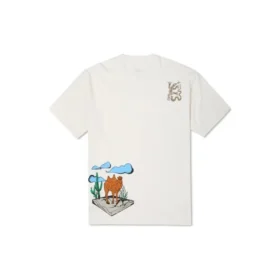 Maglietta con stampa Desert Taglie asiatiche “Bianco”