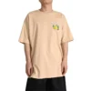 Maglietta con stampa Outdoor Taglie asiatiche “Oat Milk”