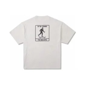 Maglietta con taschino da skateboard Taglie asiatiche “Beige”