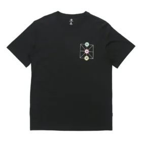 Maglietta Converse Creative Sports da uomo a maniche corte con collo rotondo, nera
