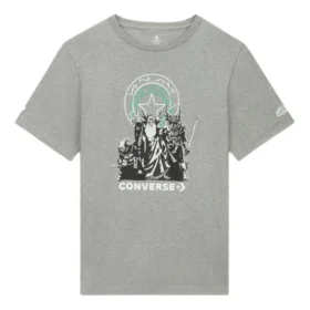 Maglietta Converse x Dungeons & Dragons con personaggi – Taglie asiatiche “Vintage Grey Heather”