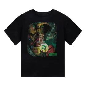 Maglietta Converse x Dungeons & Dragons Crystal Ball Taglie asiatiche “Nero”