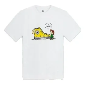 Maglietta Converse x Peanuts Chuck Taglie asiatiche “Bianco”