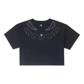 Maglietta corta oversize “Proud To Be” Taglie asiatiche “Nero”