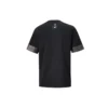 Maglietta da uomo Converse City a maniche corte con polsini in colori a contrasto, collo rotondo, nera