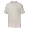 Maglietta oversize con collo rotondo e tasca Renew Taglie asiatiche “Beige”