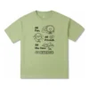 Maglietta oversize con stampa divertente Taglie asiatiche “Vitality Green”