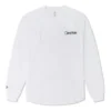 Maglietta raglan a maniche lunghe con cucitura a catenella Taglie asiatiche “Bianco”