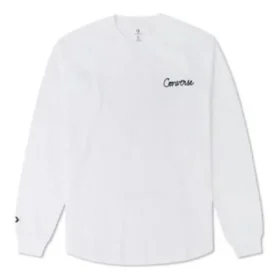 Maglietta raglan a maniche lunghe con cucitura a catenella Taglie asiatiche “Bianco”