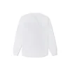 Maglietta raglan a maniche lunghe con cucitura a catenella Taglie asiatiche “Bianco”