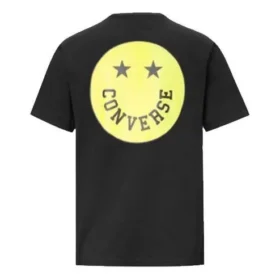 Maglietta SMILEY CONVERSE Nera