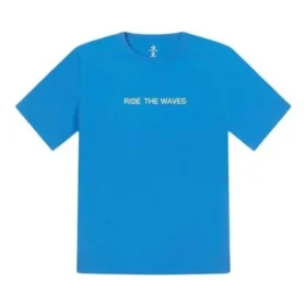 Maglietta Summer Verbiage Taglie asiatiche “Blu”