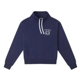 Maglione a collo alto con coulisse Taglie asiatiche “Navy”