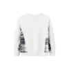 Maglione Casual Crew Taglie asiatiche “Bianco Nero”