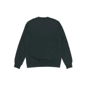 Maglione casual da uomo Converse con logo, collo rotondo, nero scuro