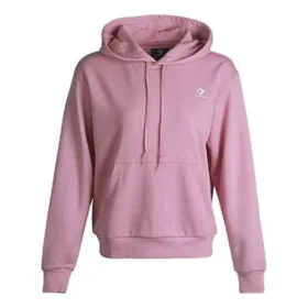 Maglione con cappuccio Letter Basical Rosa
