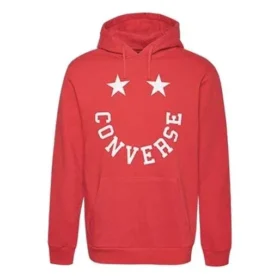 Maglione da uomo con stampa grafica in rosso University
