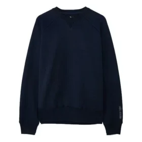 Maglione da uomo Converse x Kim Jones Crossover a tinta unita in maglia sportiva con collo rotondo, blu navy