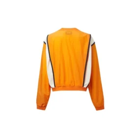 Maglione girocollo con cuciture a contrasto della serie Capsule, arancione