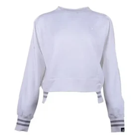 Maglione traspirante a righe bianco