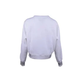 Maglione traspirante a righe bianco