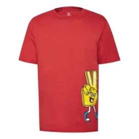 Motivo stampato Manica corta Rosso