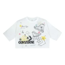 NOTEBOOK DOODLE OS CROP Tee Bianco OPTICAL Bianco