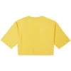 NOTEBOOK DOODLE OS CROP Tee GOLD STRAW Giallo