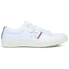 One Star Piping Low Top in bianco/rosso smalto/egretta