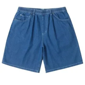 Pantaloncini in denim larghi da 9″ Taglie asiatiche “Lt Stone Wash”