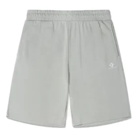 Pantaloncini in pile Go-To con motivo a stella ricamato, vestibilità standard, taglie asiatiche “Grigio”