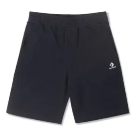 Pantaloncini in pile Go-To con motivo a stella ricamato, vestibilità standard, taglie asiatiche “Nero”