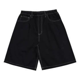 Pantaloncini larghi a 5 tasche Taglie asiatiche “Nero”